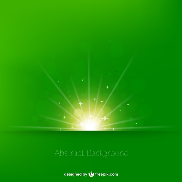 Bright sunrise background in green tone