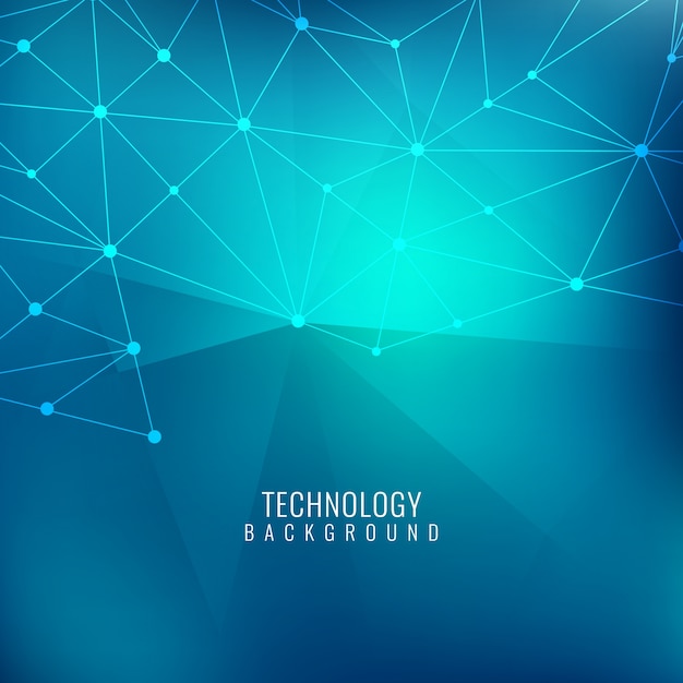 Bright technological blue background