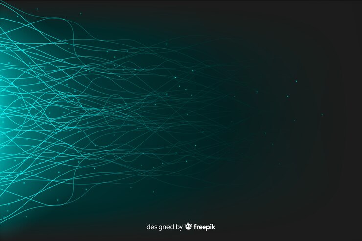 Free Vector bright technology particles background