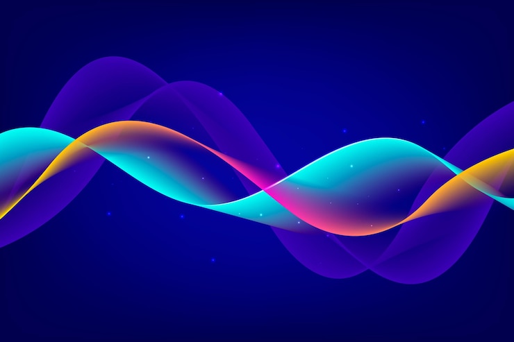 Free Vector bright wavy background