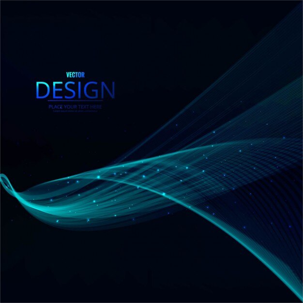 Free Vector bright wavy lines