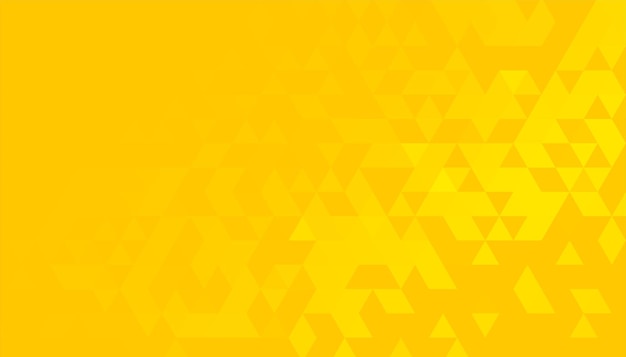 Free vector bright yellow background with triangle pattern