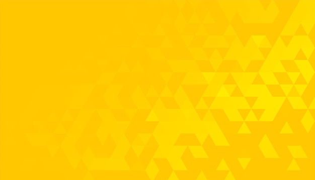 Bright yellow background with triangle pattern