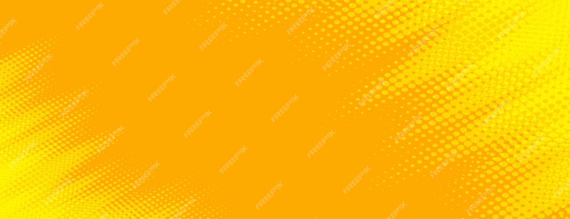 Free Vector | Bright yellow banner with halftone effect