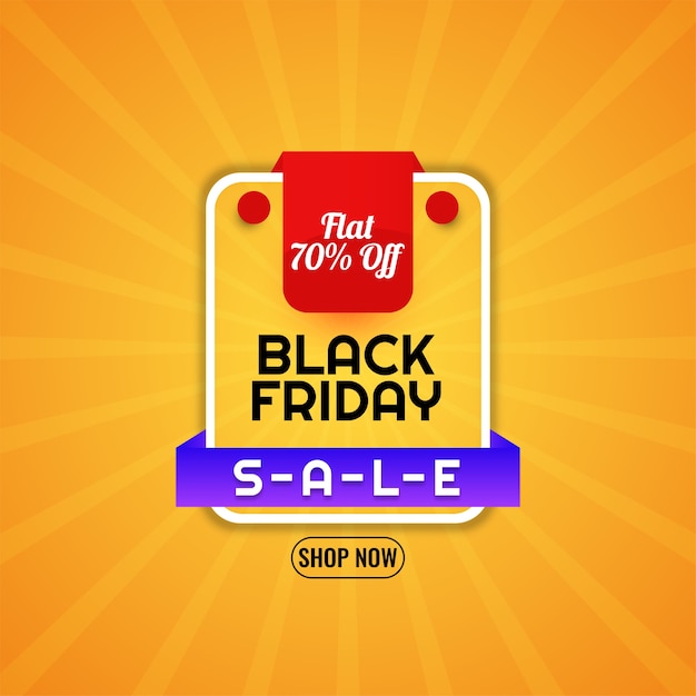 Bright yellow Black friday sale offers background 