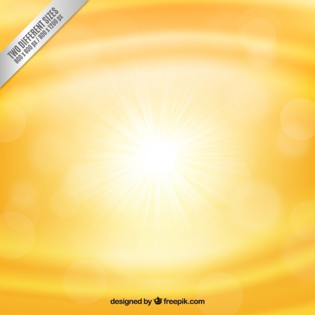 Bright yellow bokeh background