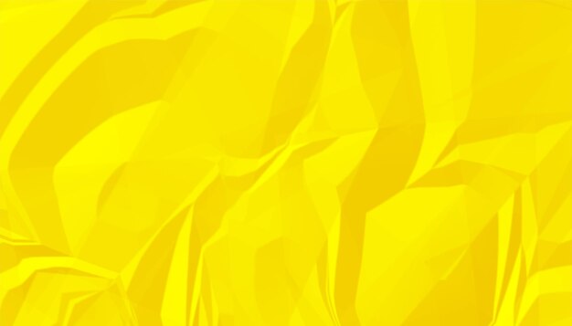 Ярко-желтый мятой мятой бумаги текстуры фона