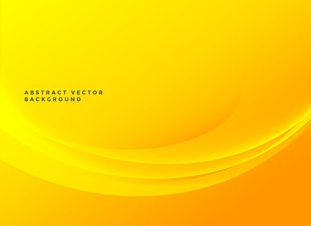 Free Vector bright yellow elegant wavy background