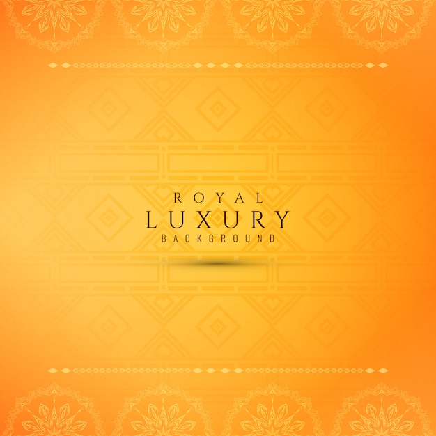 Free vector bright yellow luxury elegant background