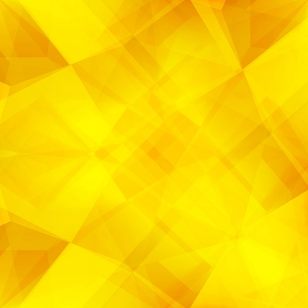 明るい黄色のポリゴンの背景