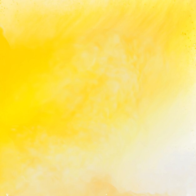 Bright yellow watercolor texture background