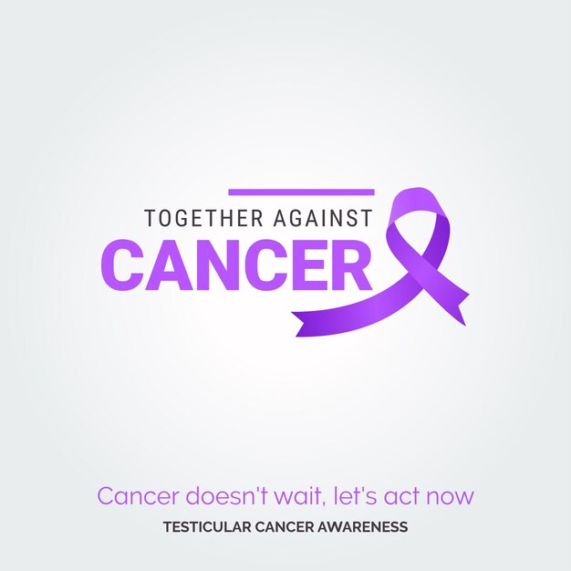 Free vector brighten the path testicular cancer vector background