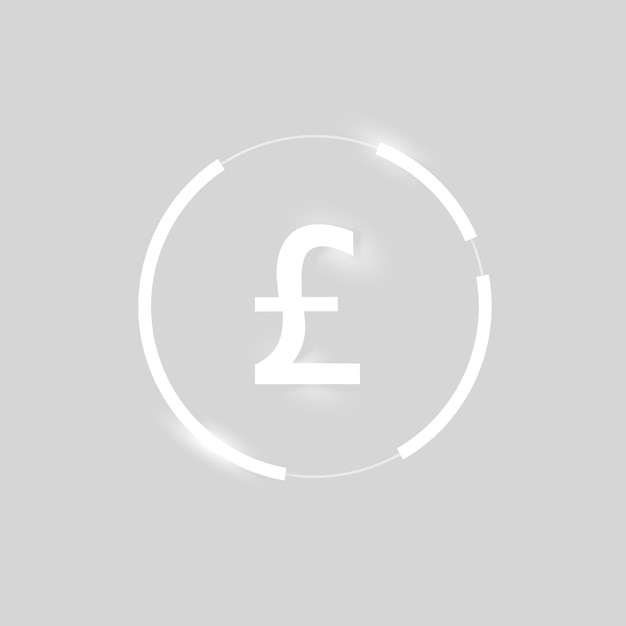 Free vector british pound icon vector money currency symbol