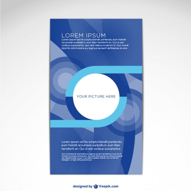 Free vector brochure cover template