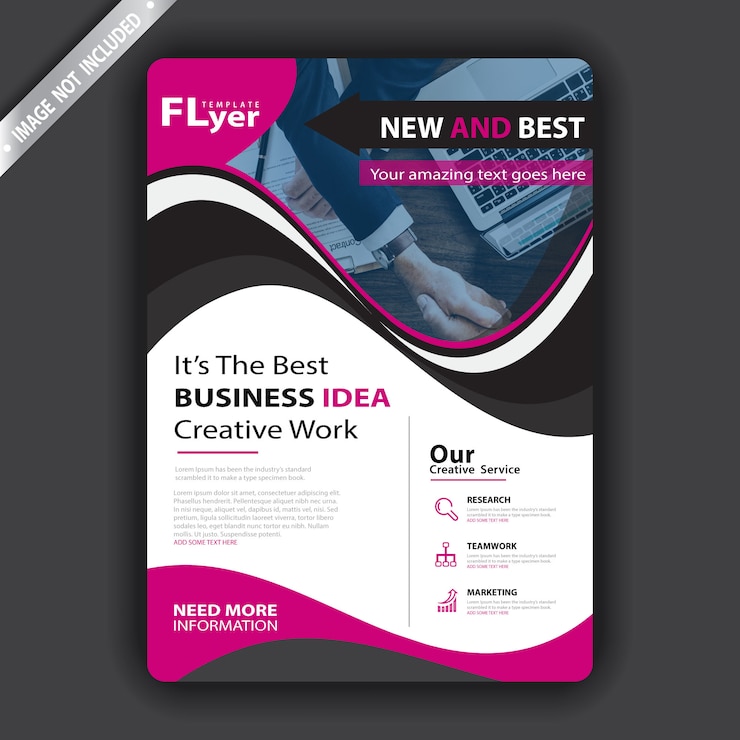 Free Vector brochure cover
