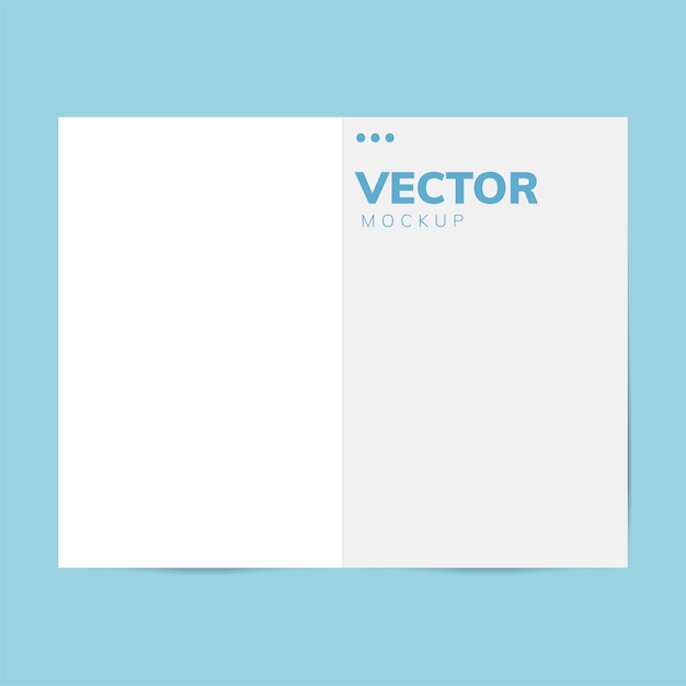 Free vector brochure design template mockup vector