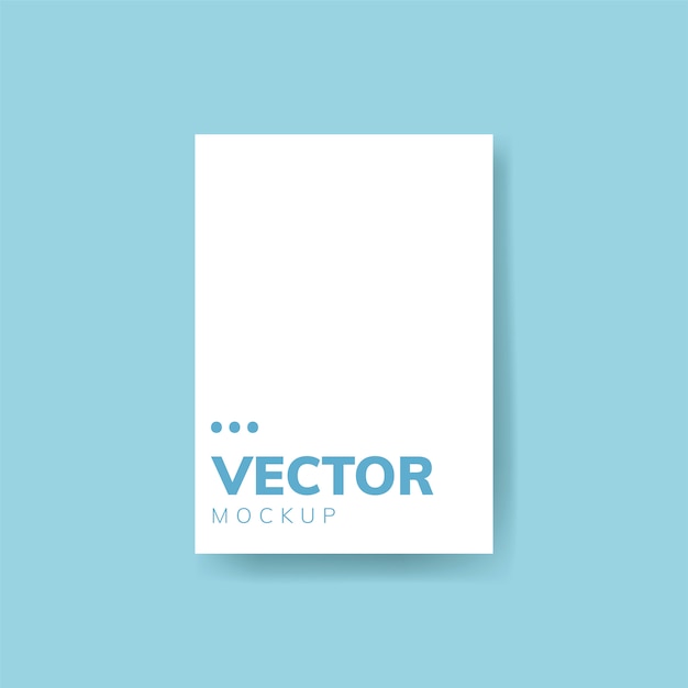 Free vector brochure design template mockup vector