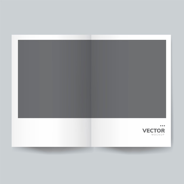 Free vector brochure design template mockup vector