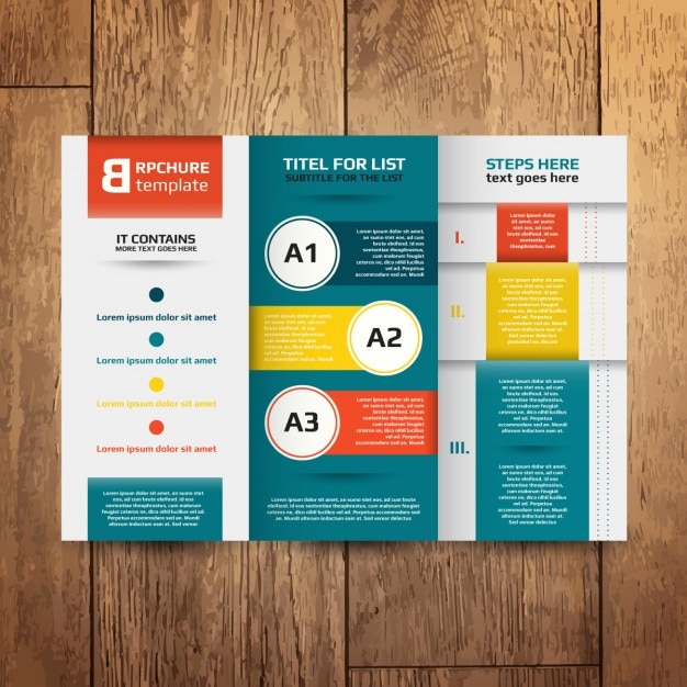 Free vector brochure design template