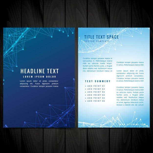 Free Vector brochure flyer vector design illustration