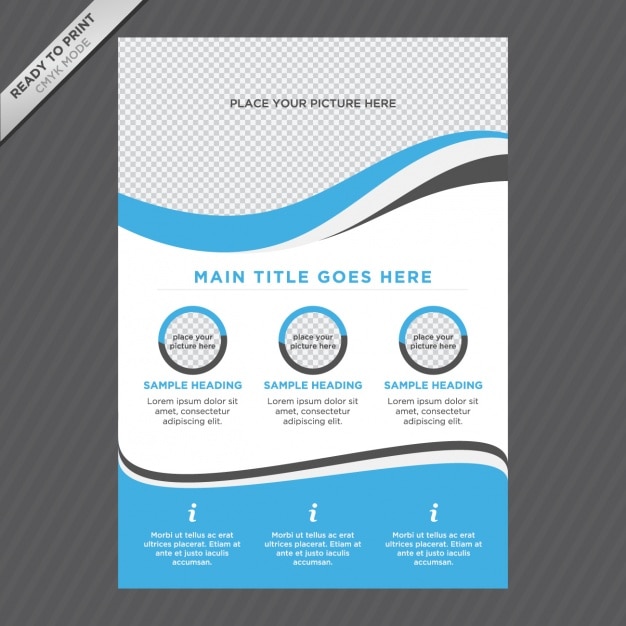 Free vector brochure template design