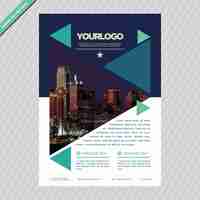 Free vector brochure template design