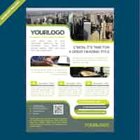 Free vector brochure template design