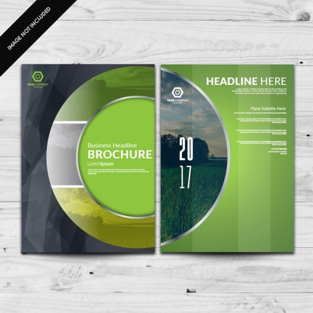 Free vector brochure template design