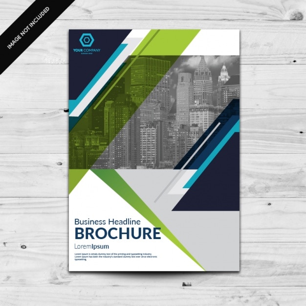 Free vector brochure template design