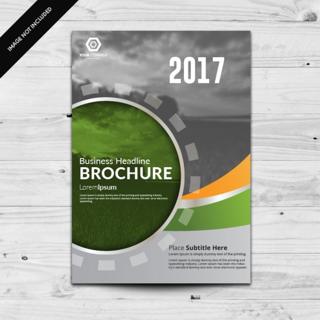 Free vector brochure template design