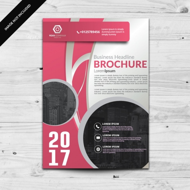 Free vector brochure template design