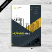 Free vector brochure template design