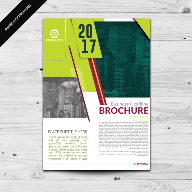 Free vector brochure template design