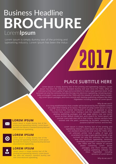 Brochure template design