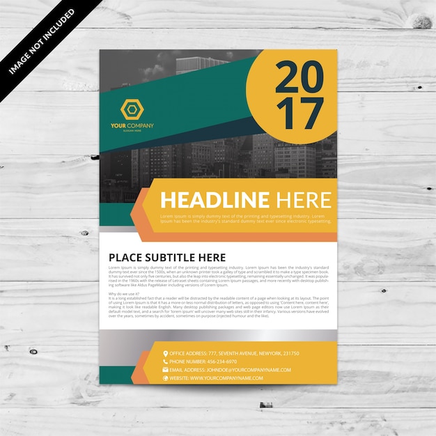 Free vector brochure template design