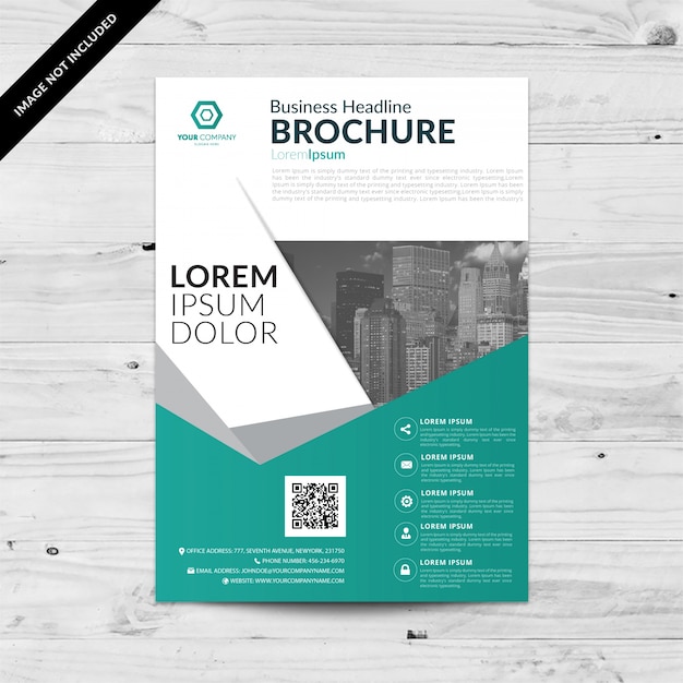 Free vector brochure template design