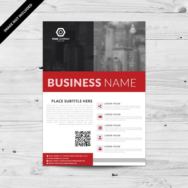 Free vector brochure template design