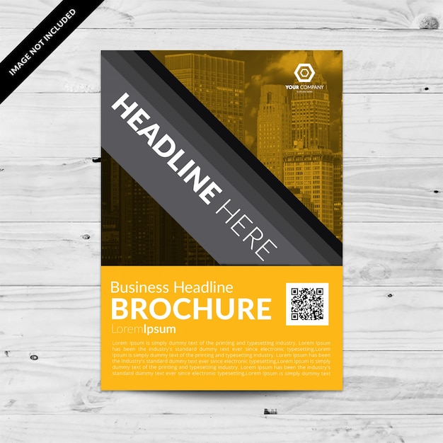 Free vector brochure template design