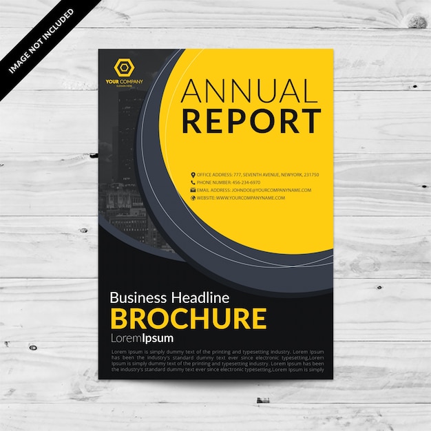 Free vector brochure template design