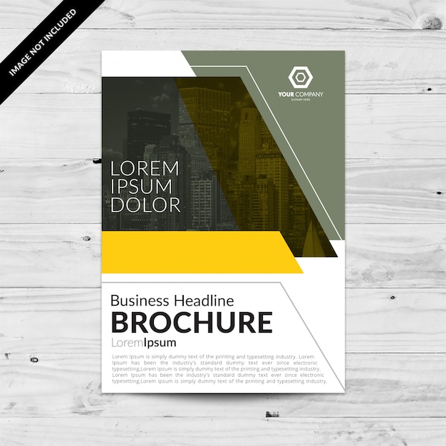 Free vector brochure template design