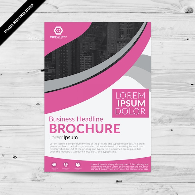 Free vector brochure template design