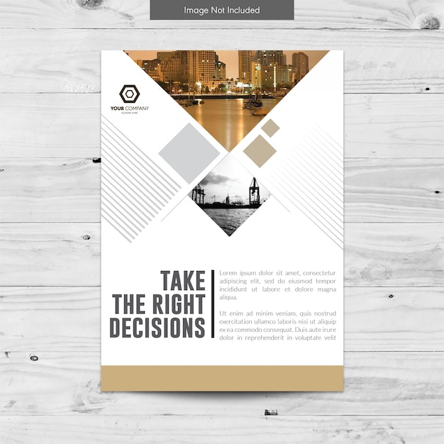 Free vector brochure template design