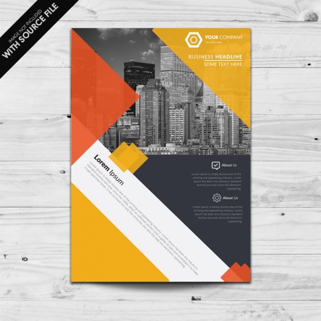 Free vector brochure template design