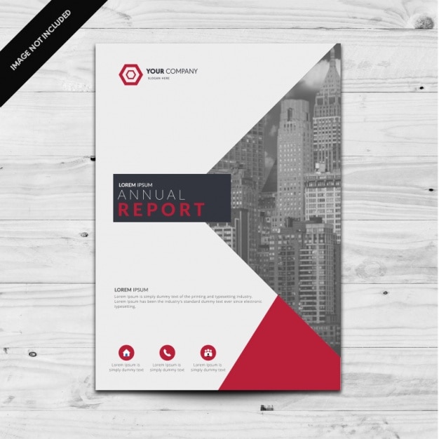 Free vector brochure template design