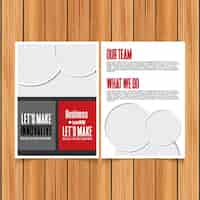 Free vector brochure template design