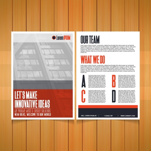 Brochure template design