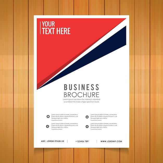 Free vector brochure template design