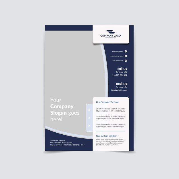 Brochure template design