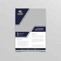 Free vector brochure template design