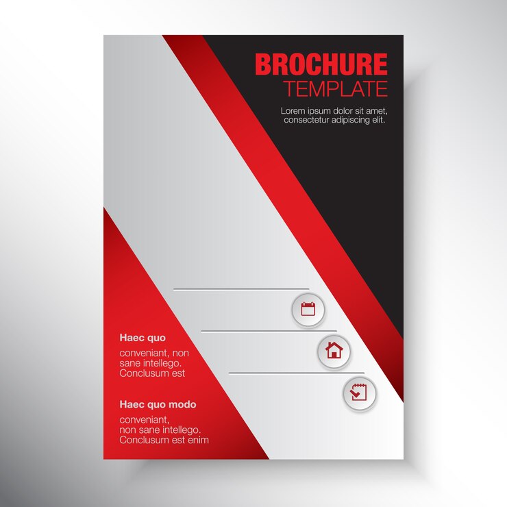 Free Vector brochure template design